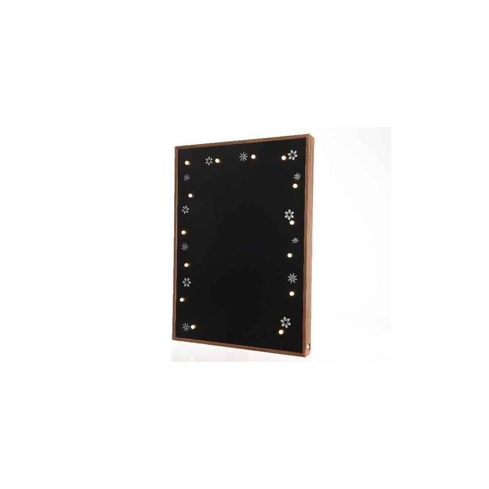 LAVAGNA LEGNO CON 14LED WARM W